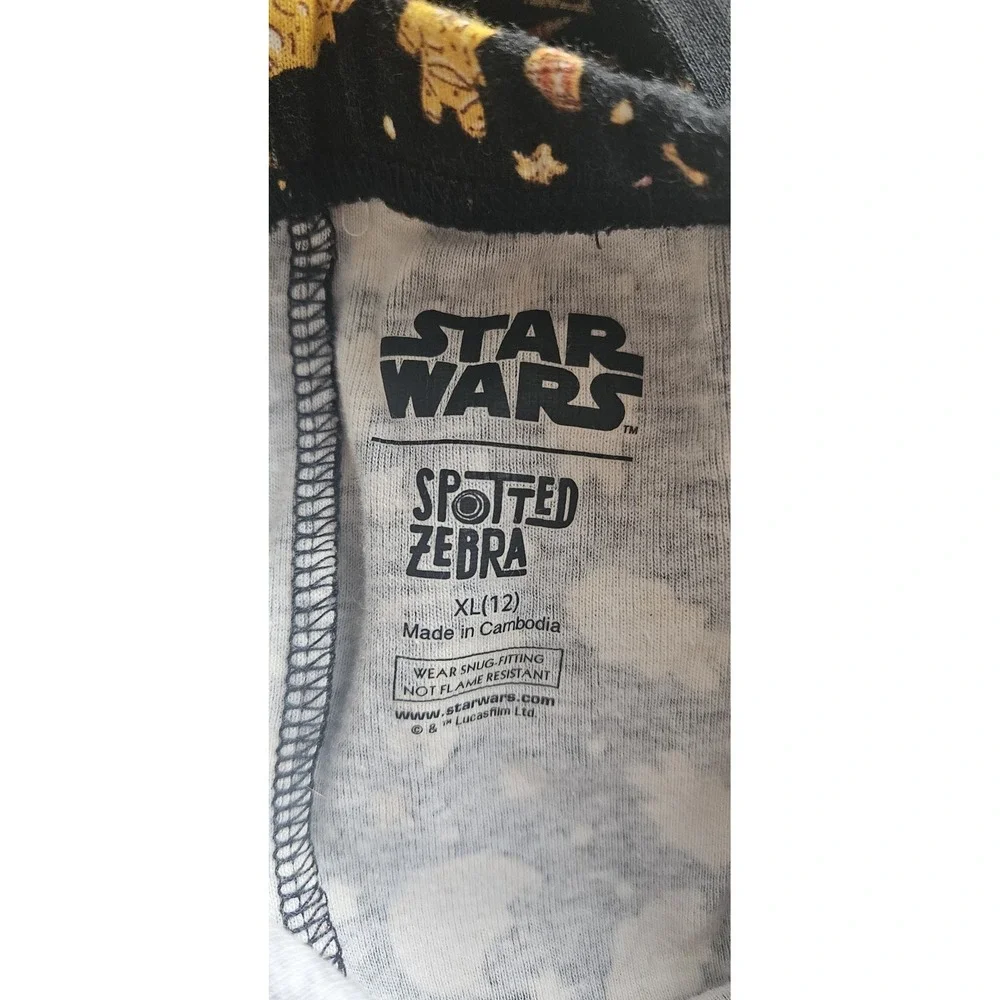 NWT STAR WARS SPOTTED ZEBRA kids' Sz XL (12) 2PCS‎ pajamas set